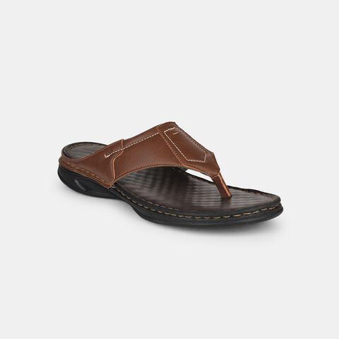 Bata tan casual thong slippers for men